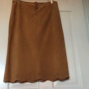 Ann Taylor vintage suede skirt- size 12